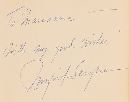 Lot #661 Ingrid Bergman Signed Book - Ingrid Bergman - Image 2