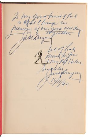 Lot #787 Jack Dempsey Signed Book - Dempsey - Image 4