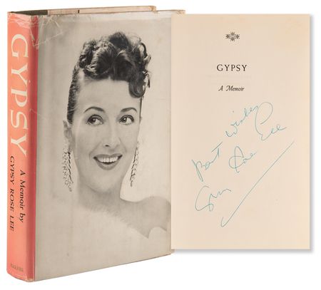 Lot #715 Gypsy Rose Lee Signed Book - Gypsy: A Memoir - Image 1