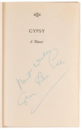 Lot #715 Gypsy Rose Lee Signed Book - Gypsy: A Memoir - Image 4