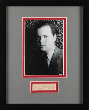 Lot #760 Orson Welles Signature - Image 1