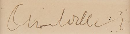 Lot #760 Orson Welles Signature - Image 2