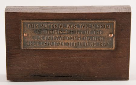 Lot #376 USS Constitution 1927 Restoration Hull Wood - Image 2