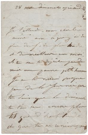 Lot #475 Victor Hugo: Juliette Drouet Autograph Letter Signed to Hugo: 