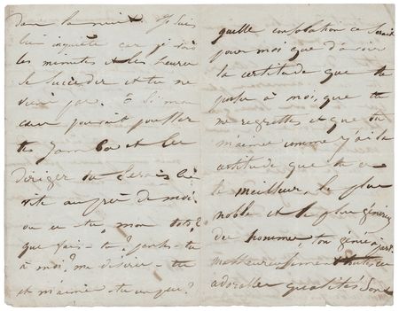 Lot #475 Victor Hugo: Juliette Drouet Autograph Letter Signed to Hugo: 