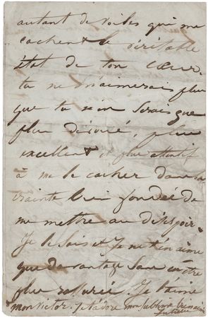 Lot #475 Victor Hugo: Juliette Drouet Autograph Letter Signed to Hugo: 