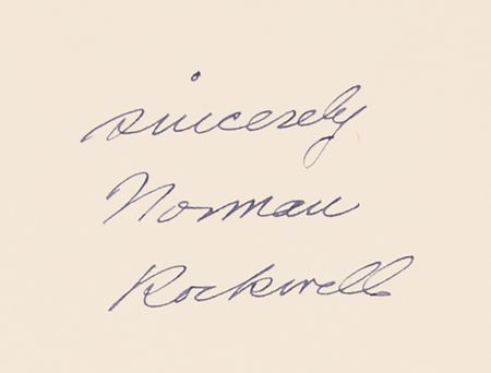 Lot #449 Norman Rockwell Signed Book - My Adventures as an Illustrator - Image 2