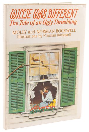 Lot #448 Norman Rockwell Signed Book - Willie Was Different - Image 3