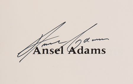 Lot #440 Ansel Adams Signed Book - Self-Titled - Image 2