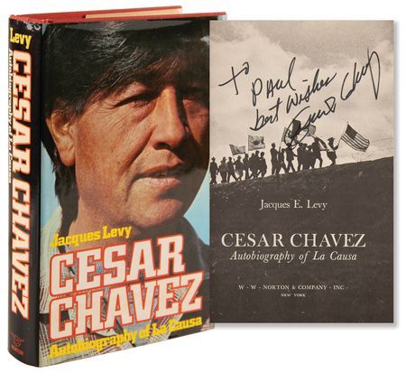 Lot #194 Cesar Chavez Signed Book - Autobiography of La Causa - Image 1