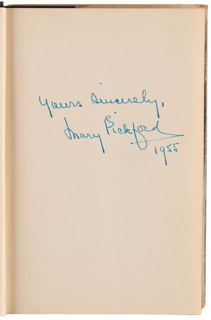 Lot #730 Mary Pickford Signed Book - Sunshine and Shadow - Image 4