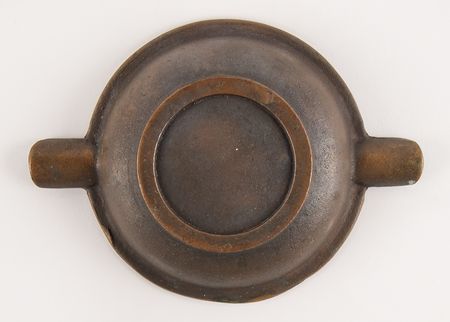 Lot #377 USS Constitution 1927 Restoration Relic Bronze Ashtray - Image 3