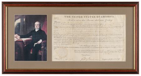 Lot #37 John Quincy Adams Document Signed as President - Image 1