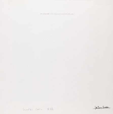 Lot #674 George Carlin 'Class Clown' Oversized Photograph by Barry Feinstein - Image 2