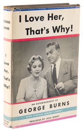 Lot #667 George Burns and Gracie Allen Signed Book - I Love Her, That's Why! - Image 3