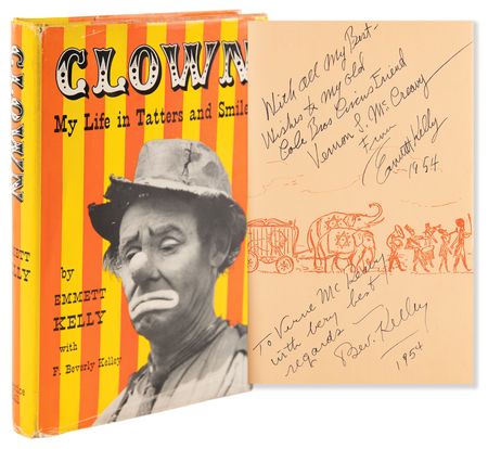 Lot #710 Emmett Kelly Signed Book - Clown: My Life in Tatters and Smiles - Image 1