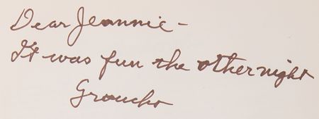 Lot #718 Groucho Marx Signed Book - The Marx Bros. Scrapbook - Image 2