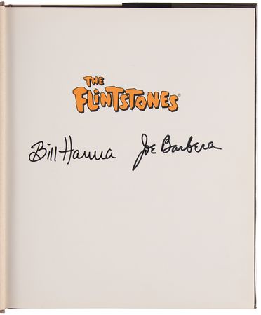 Lot #455 Bill Hanna and Joe Barbera Signed Book - The Flintstones - Image 4