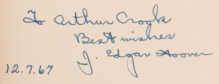 Lot #217 J. Edgar Hoover Signed Book - The FBI's Most Famous Cases - Image 2