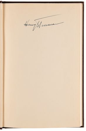 Lot #118 Harry S. Truman Signed Book - Prayers Offered by the Chaplain Rev. Bernard Braskamp at the Opening of Congress - Image 4