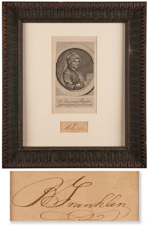 Lot #133 Benjamin Franklin Signature - Image 1
