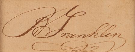 Lot #133 Benjamin Franklin Signature - Image 3
