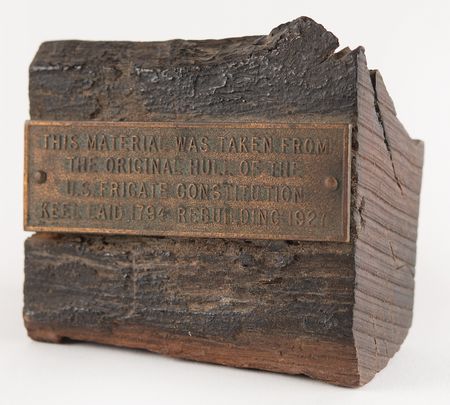 Lot #375 USS Constitution 1927 Restoration Hull Wood - Image 1