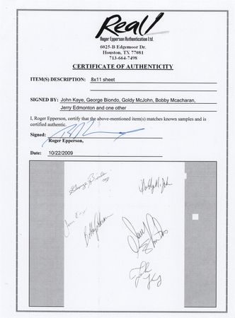 Lot #608 Steppenwolf Signatures - Image 2