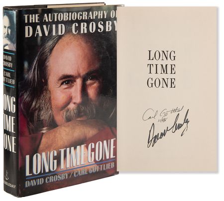 Lot #563 David Crosby Signed Book - Long Time Gone - Image 1
