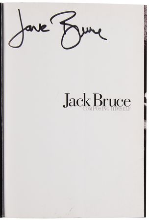 Lot #562 Cream: Jack Bruce Signed Book - Composing Himself - Image 4