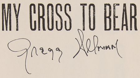 Lot #536 Gregg Allman Signed Book - My Cross to Bear - Image 2