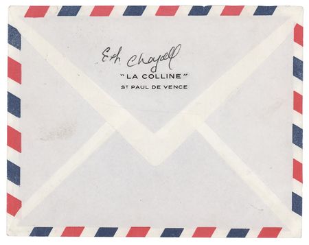 Lot #442 Marc Chagall Autograph Letter Signed: 