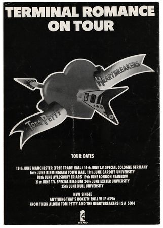 Lot #593 Tom Petty and the Heartbreakers Signed 1977 UK Tour Program - “For Mike, Many Dogs, Tom Petty