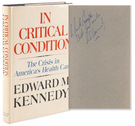 Lot #226 Ted Kennedy Signed Book - In Critical Condition - Image 1