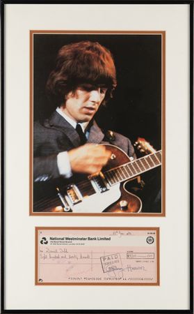 Lot #490 Beatles: George Harrison Signed Check - Image 1