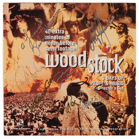 Lot #622 Woodstock Multi-Signed (8) LaserDisc Box Set - Image 1