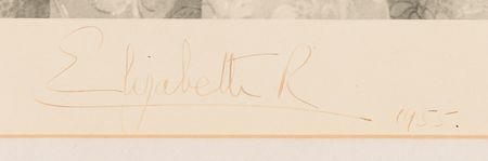 Lot #244 Queen Elizabeth II Oversized Signed Photogravure Portrait - Image 3