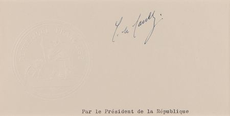 Lot #200 Charles de Gaulle Signature - Image 2