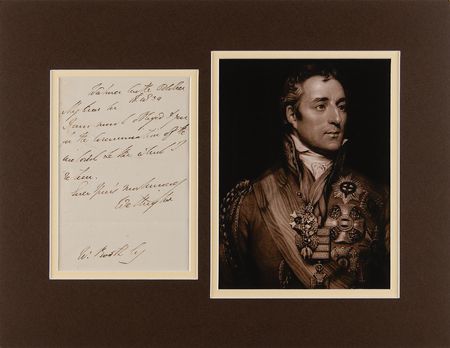 Lot #378 Duke of Wellington Autograph Letter Signed - Image 1
