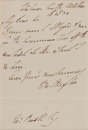 Lot #378 Duke of Wellington Autograph Letter Signed - Image 2