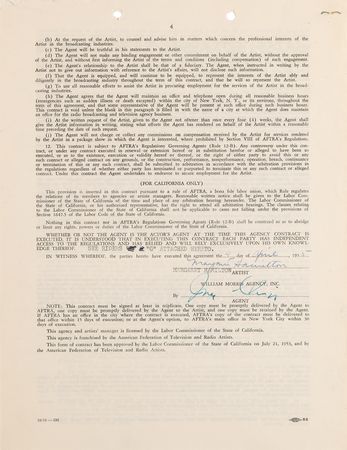 Lot #764 Wizard of Oz (6) Signed Documents - Judy Garland, Ray Bolger, Jack Haley, Bert Lahr, Billie Burke, and Margaret Hamilton - Image 7