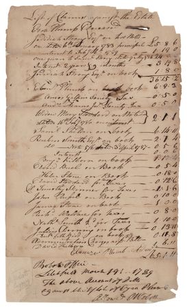 Lot #264 Oliver Wolcott Autograph Document Signed - Image 1