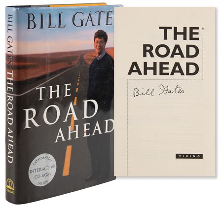 Lot #210 Bill Gates Signed Book - The Road Ahead - Image 1
