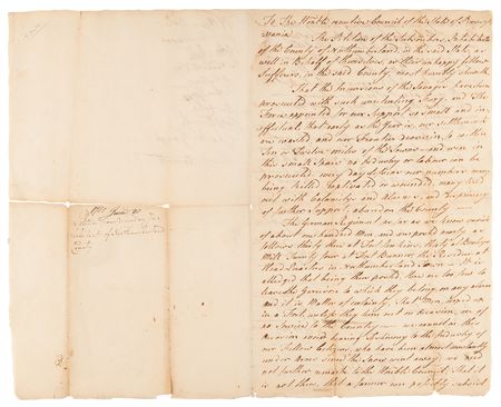 Lot #274 Revolutionary War: 1780 Northumberland County Multi-Signed (30+) Petition for Protection from Native American Attacks - Image 2