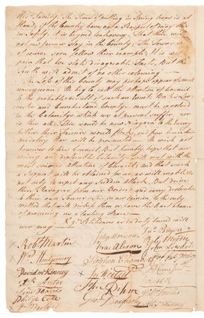 Lot #274 Revolutionary War: 1780 Northumberland County Multi-Signed (30+) Petition for Protection from Native American Attacks - Image 4