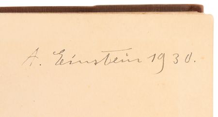 Lot #163 Albert Einstein Signed Book - The Meaning of Relativity - Image 2
