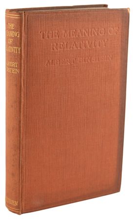 Lot #163 Albert Einstein Signed Book - The Meaning of Relativity - Image 3