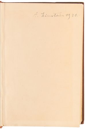 Lot #163 Albert Einstein Signed Book - The Meaning of Relativity - Image 4