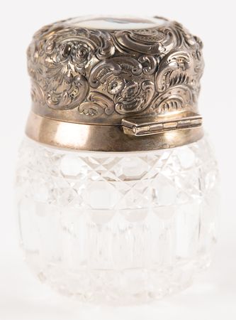 Lot #642 Agnes Booth's Crystal-and-Silver Perfume Jar - Image 3