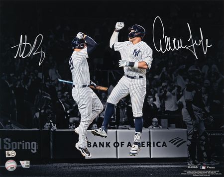 Lot #801 Aaron Judge and Anthony Rizzo Oversized Signed Photograph - Image 2